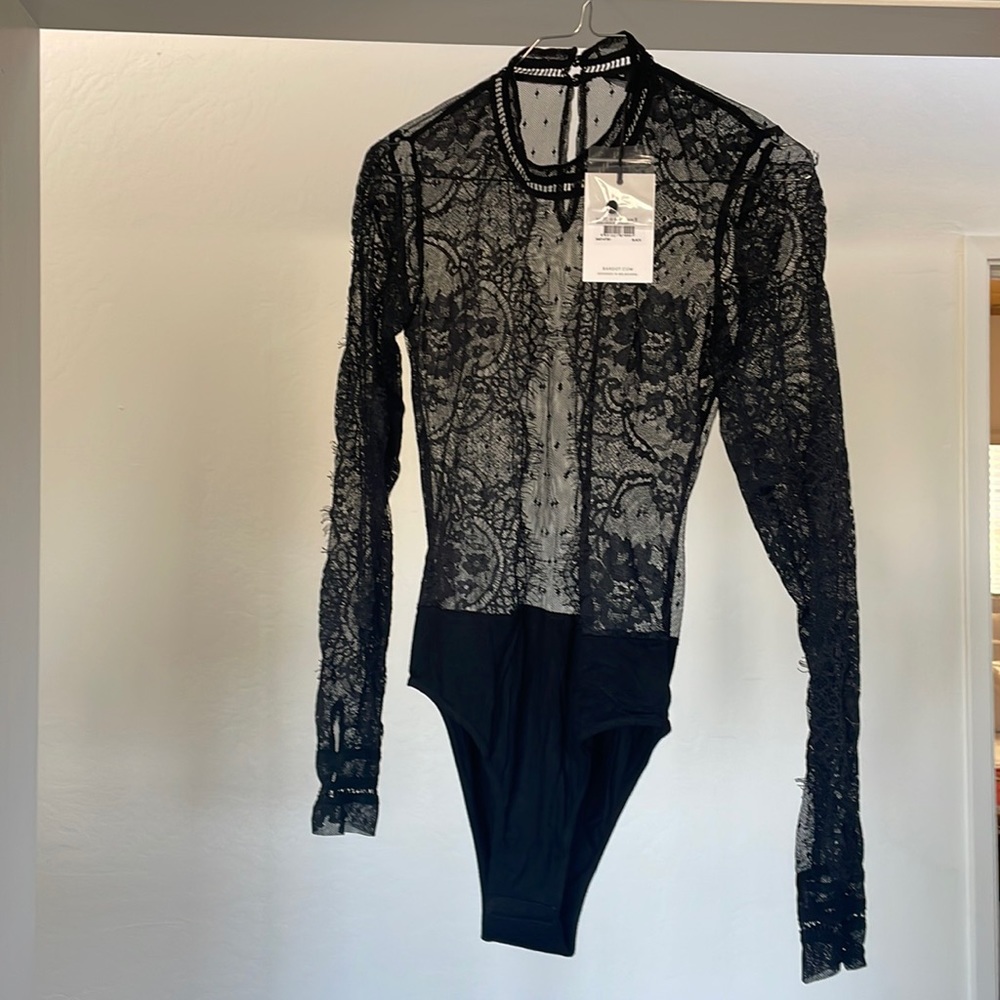 Bardot Opia Lace Bodysuit in XS. Never worn with tags still attached.